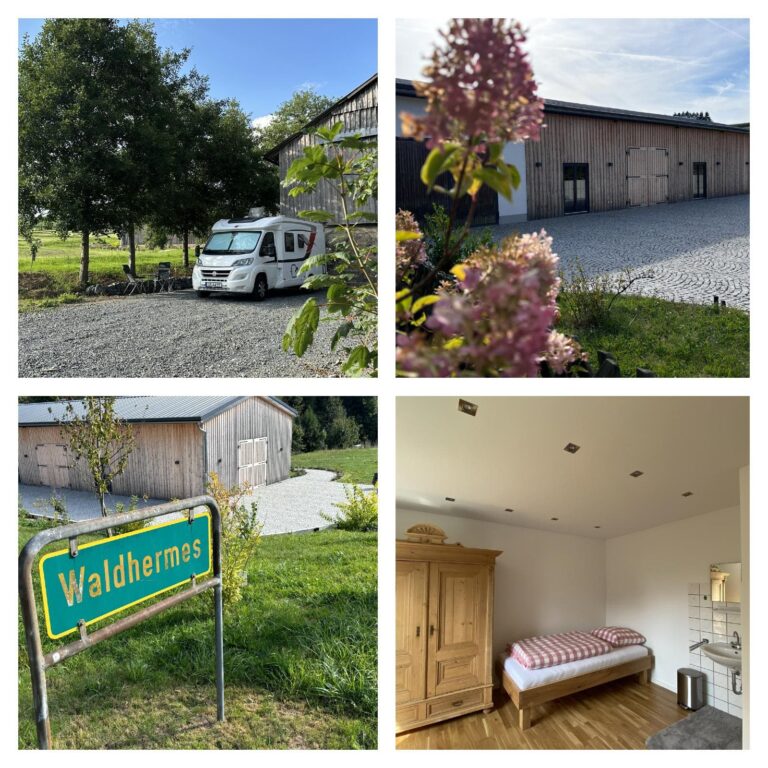 Gästezimmer und Wohnmobilstellplatz an der Location